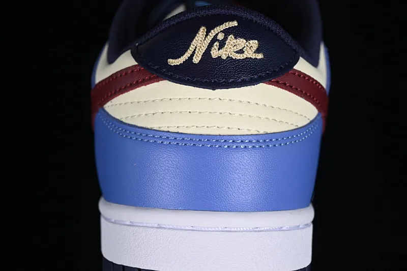 All categories Nk SB Dunk series Nk SB Dunk Low low-top sneakers Nk Dunk Low white, blue and red color SB low-top casual sneakers FV8119-161